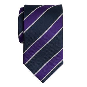 Navy & Purple Club Stripe Tie