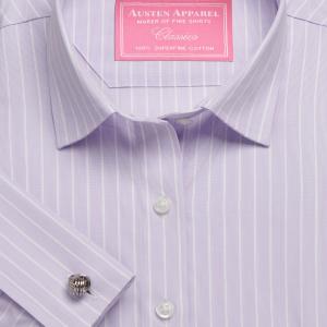 Lilac Westminster Stripe Poplin Women's Shirt Available in Six Styles