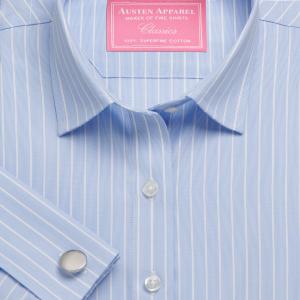 Sky Westminster Stripe Poplin Women's Shirt Available in Six Styles