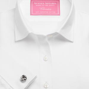 White Royal Twill Women's Shirt Available in Six Styles