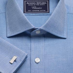 Navy Royal Oxford Men's Shirt Available in Four Fits (RON)