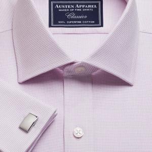 Pink Birdseye Dobby Men's Shirt Available in Four Fits (BYP)